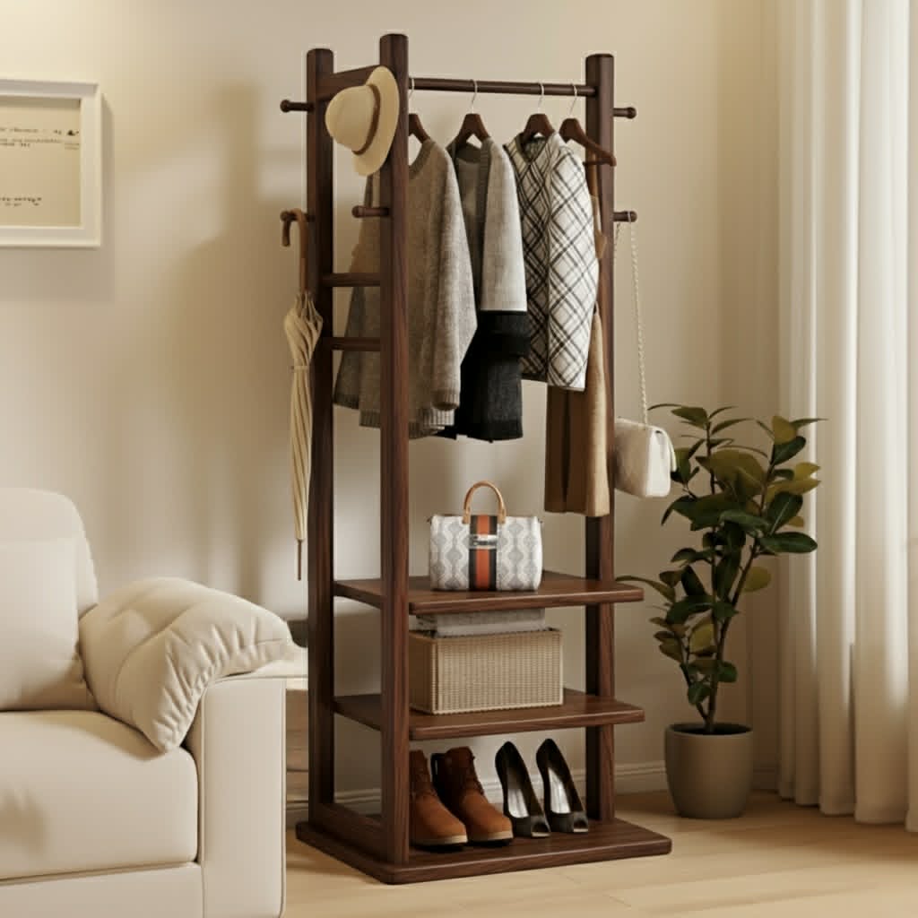 Wooden Clothes Stand